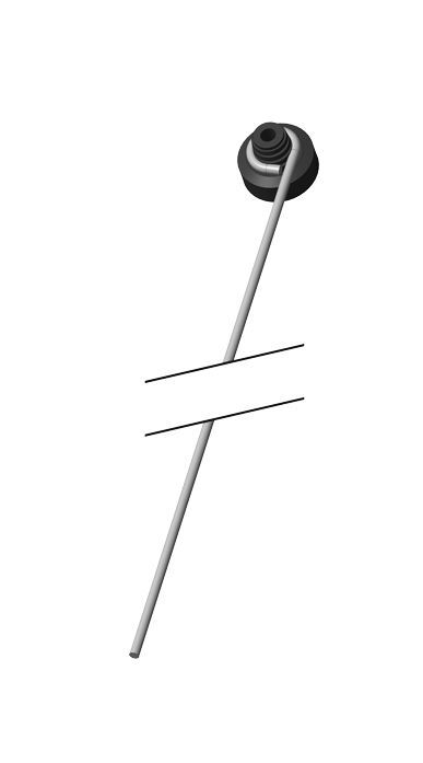 WEGO POWER AD/S 500MM ABHÄNGEDRAHT M.ÖSE MIT GUMMIPUFFER ZUR SCHALLENTKOPPLUNG 100 STÜCK/PAKET