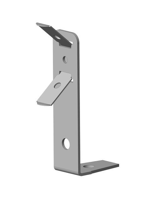 WEGO POWER SCHNELLABHÄNGER SH-3/SAH-116 MIT FEDER FÜR HOLZLATTENVERSCHRAUBUNG ABGEWINKELT, 100 STÜCK/PAKET