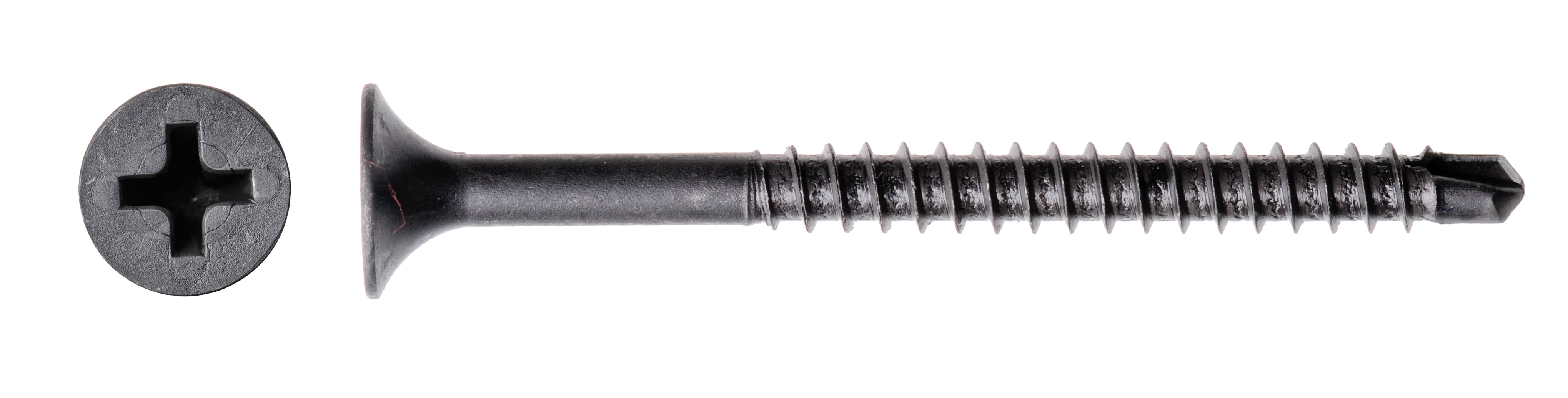 WEGO POWER GIPSPLATTENSCHRAUBE 3,5X25 MM BOHRSPITZE, MIT BIT, PHOSPHATIERT 1000 STÜCK/PAKET